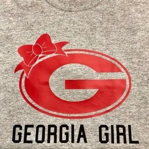 Custom georgia girl shirt with bow